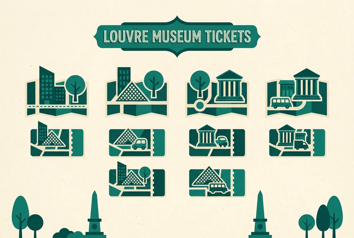 Tableau comparatif des trois plateformes de réservation pour une visite du Louvre : catalogue, annulation et prix